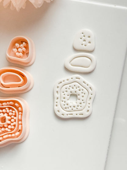 Nolia Dots Clay Cutter: Layered Organic Dot Pattern Design