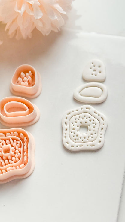 Nolia Dots Clay Cutter: Layered Organic Dot Pattern Design