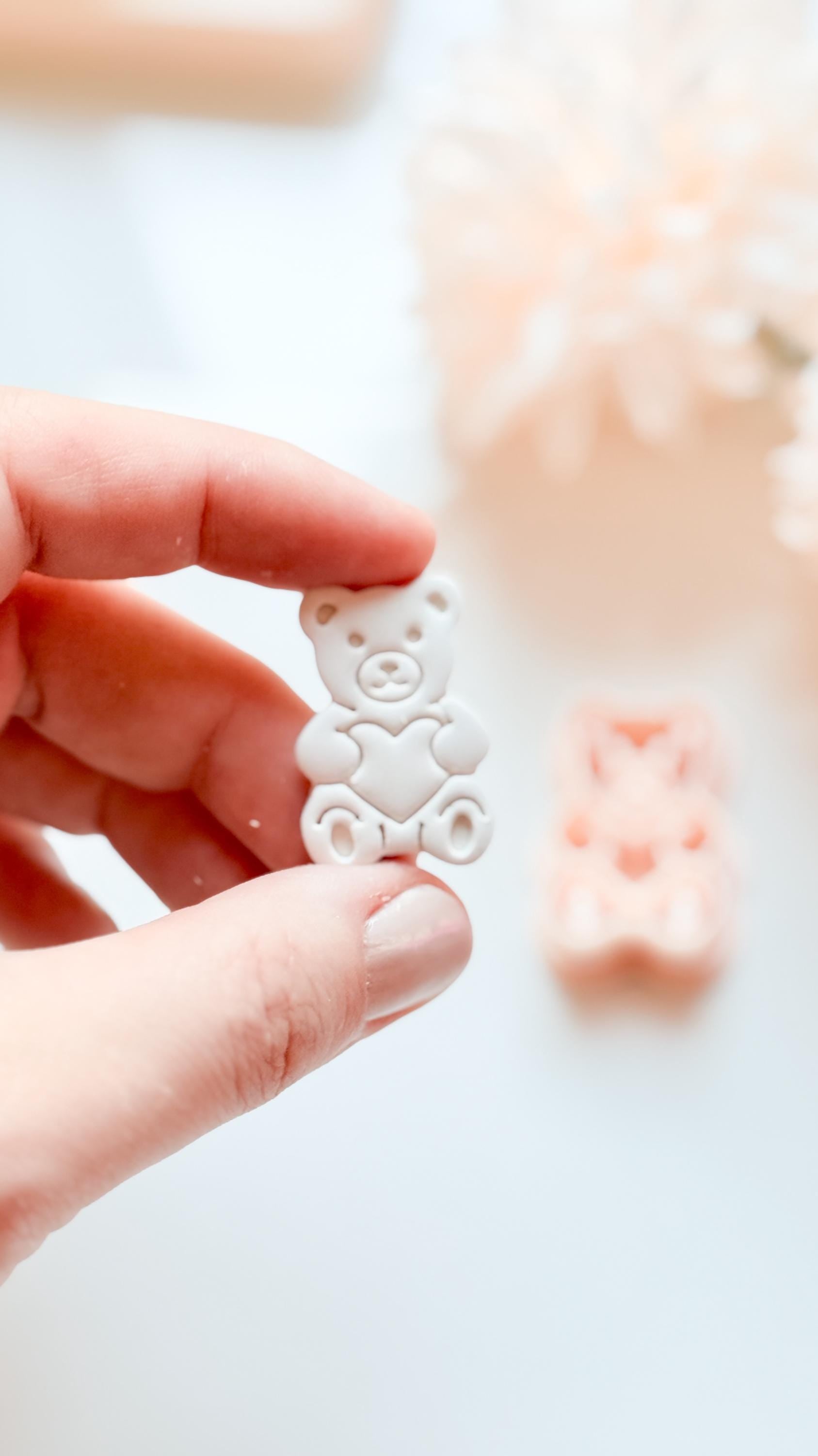 Gummy Bug Bear Clay Cutter: Teddy Bear with Heart