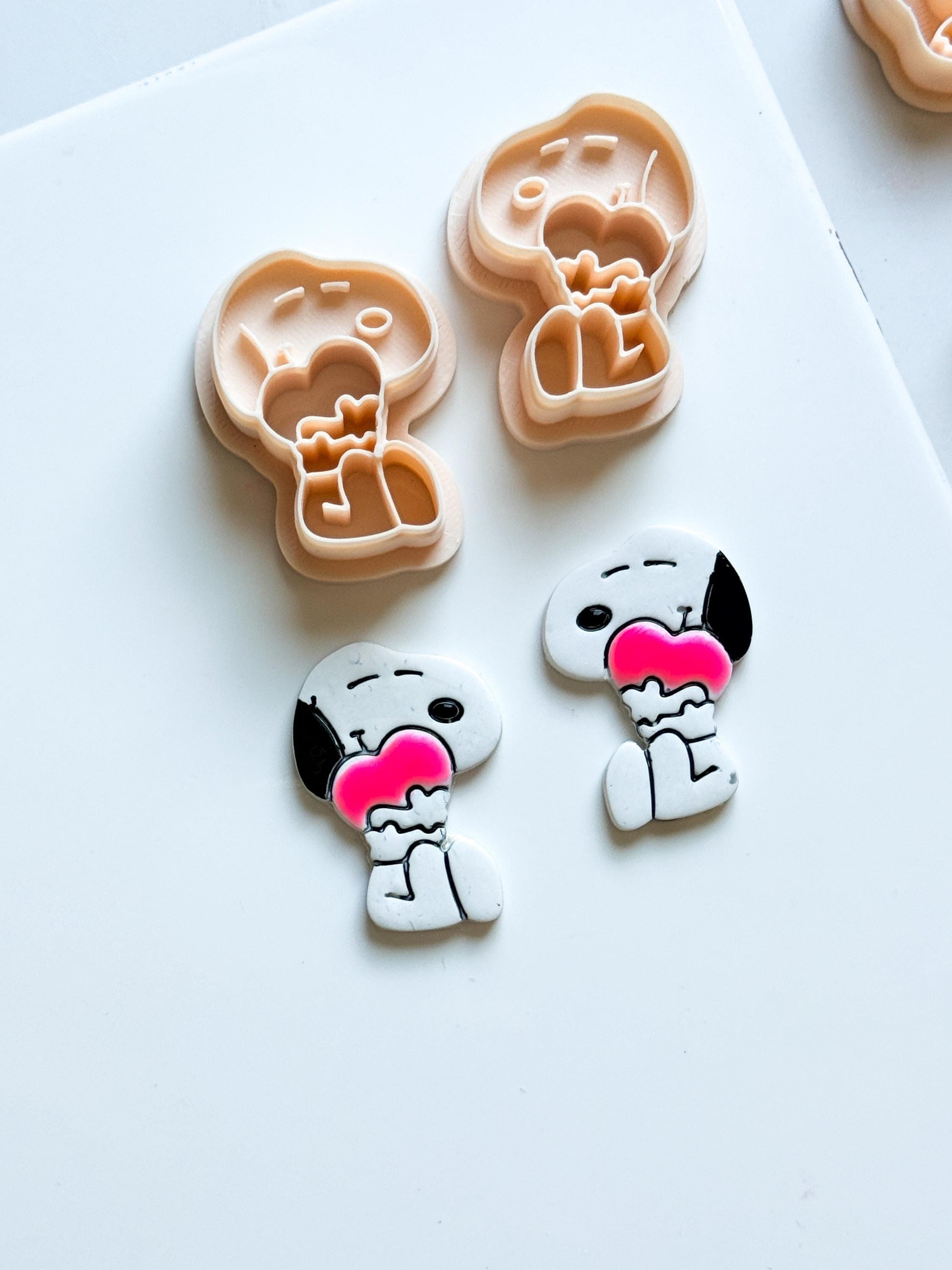 Charlie's dog - Valentines Clay Earring cutter