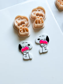 Charlie's dog - Valentines Clay Earring cutter