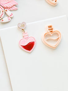 Love Potion Heart Bottle Cutter for Polymer Clay