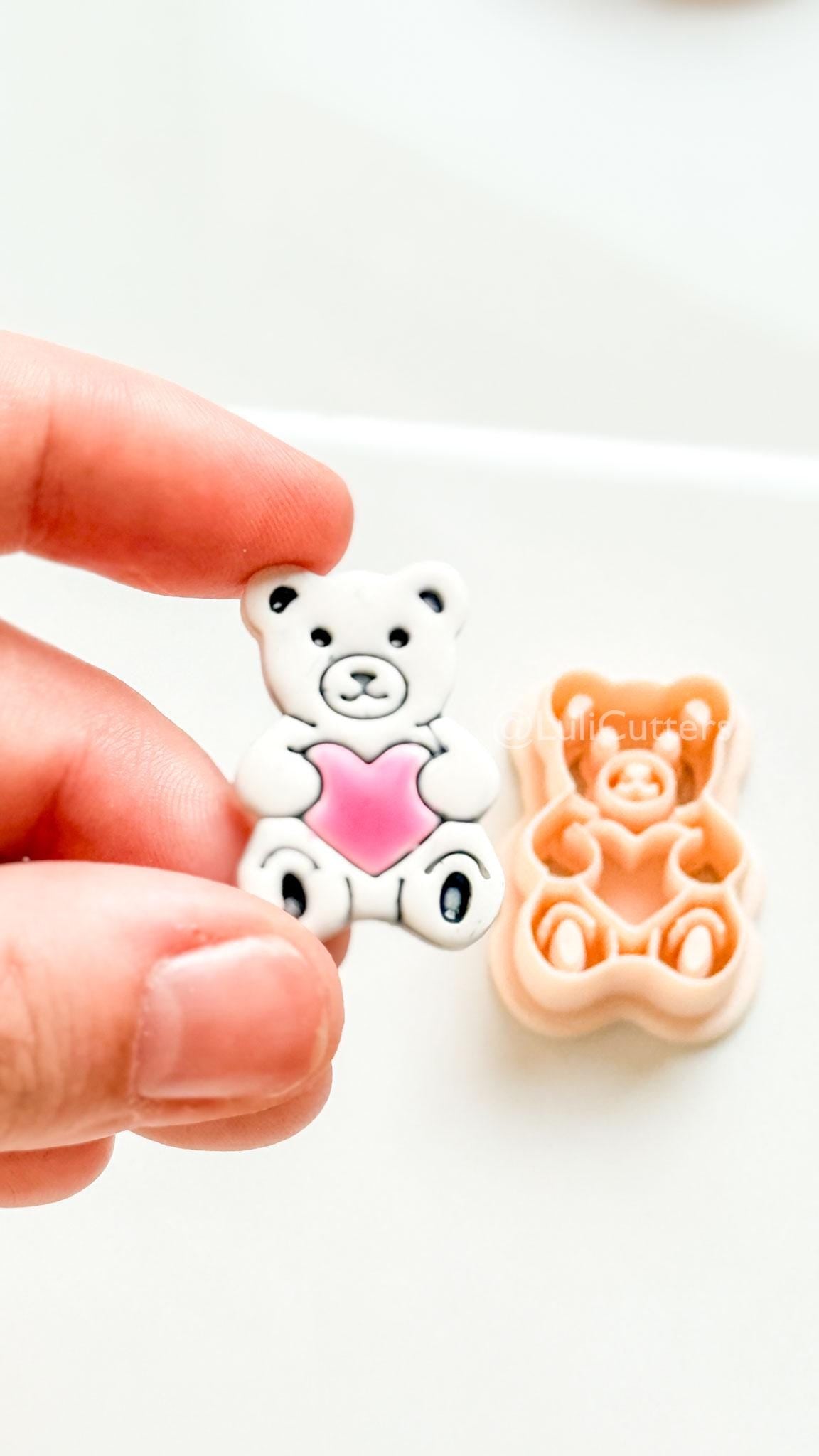 Gummy Bug Bear Clay Cutter: Teddy Bear with Heart