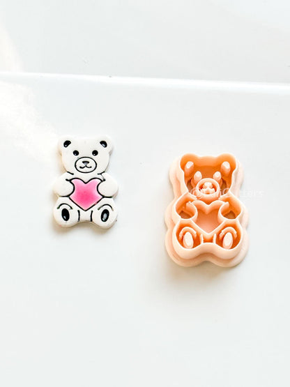 Gummy Bug Bear Clay Cutter: Teddy Bear with Heart
