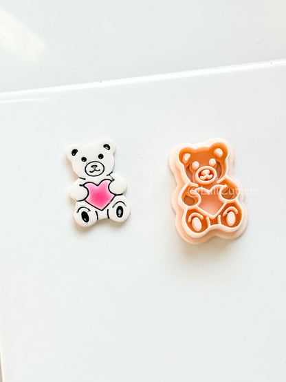 Gummy Bug Bear Clay Cutter: Teddy Bear with Heart