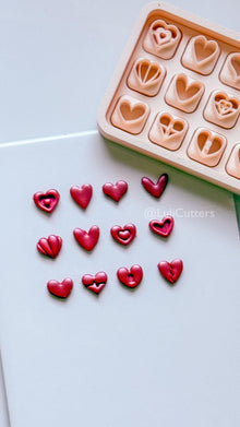Micro Valentine Heart Clay Cutters: Love Symbols Set
