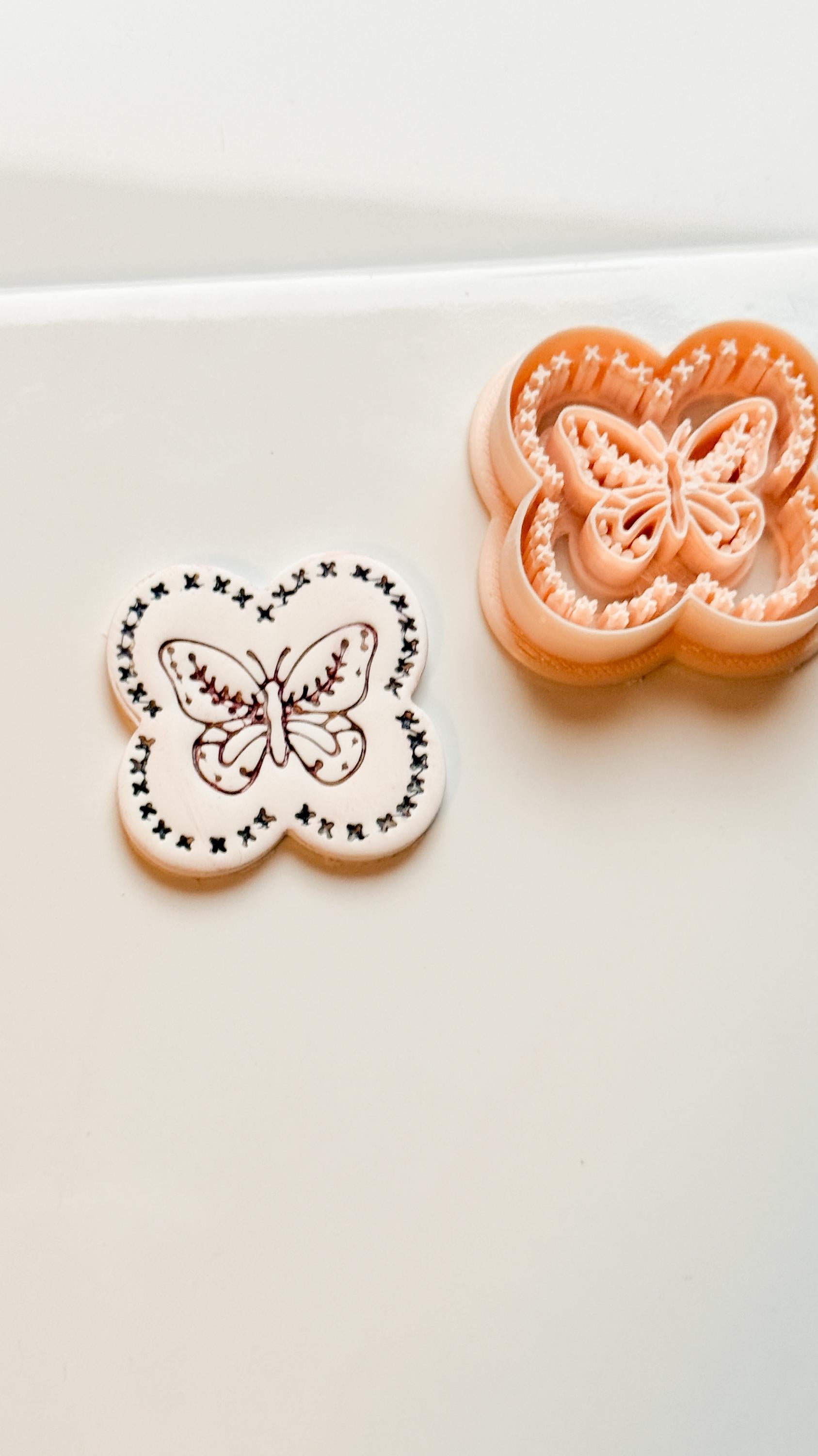 Donna Butterfly Clay Cutter: Ornate Butterfly Shape