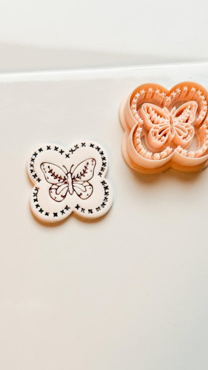 Donna Butterfly Clay Cutter: Ornate Butterfly Shape