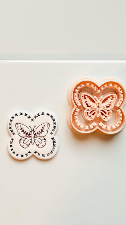 Donna Butterfly Clay Cutter: Ornate Butterfly Shape