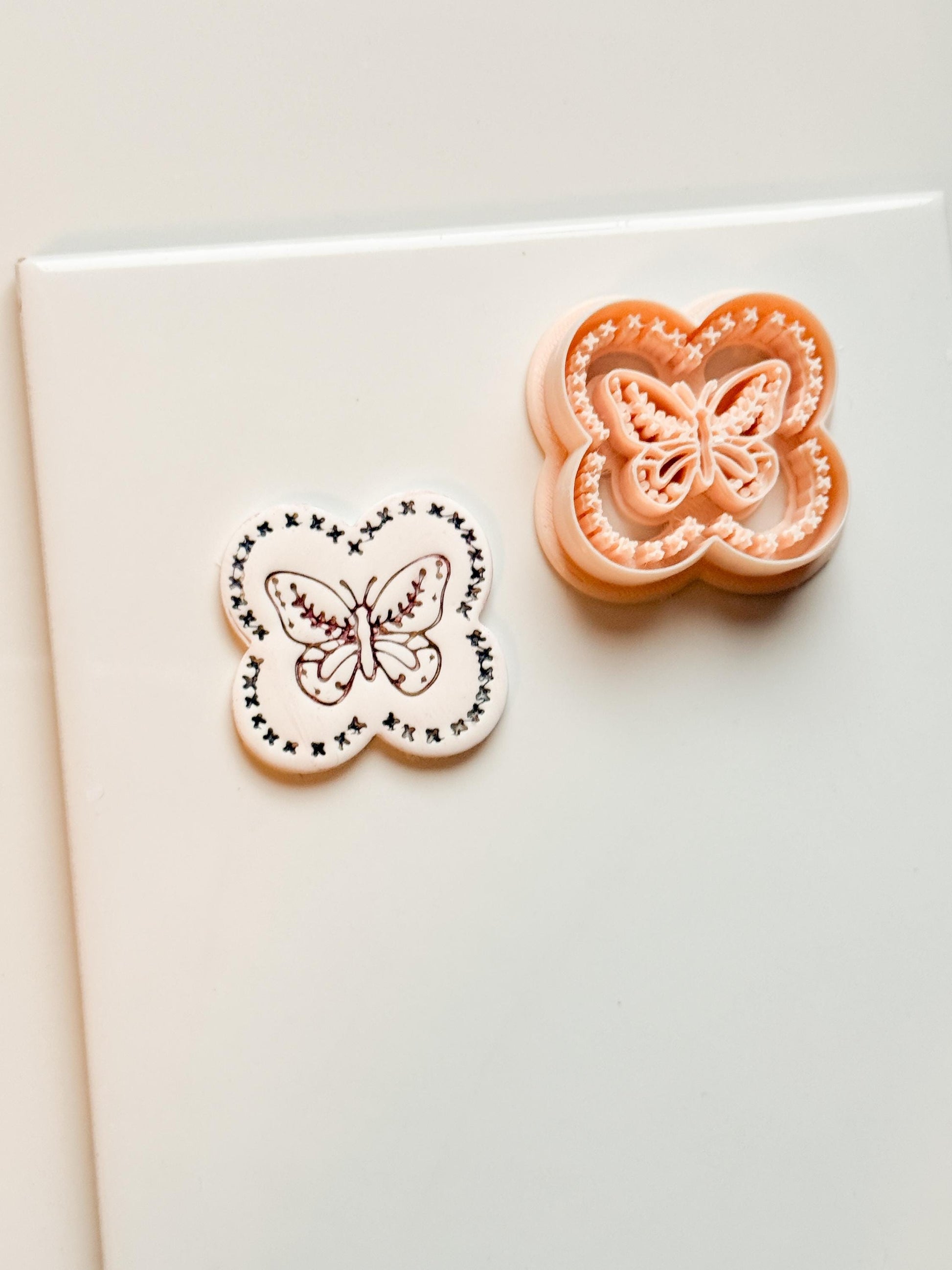 Donna Butterfly Clay Cutter: Ornate Butterfly Shape