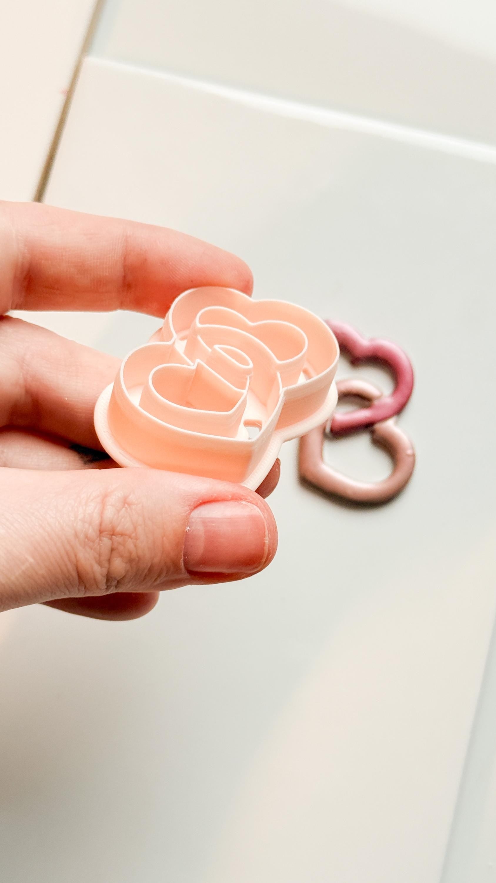 Chained Hearts Clay Cutters: Interlocked Heart Duo