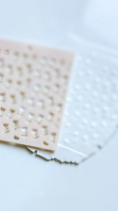 Sweet Tulips Floral Stencil for Polymer Clay