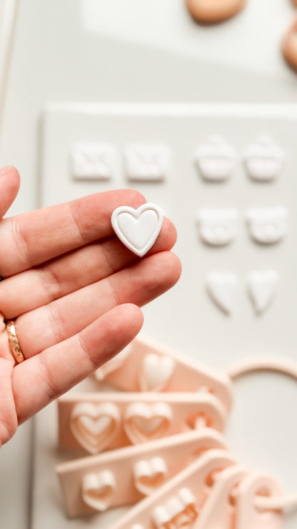 Valentines Stud Set Clay Cutters: Mini Icon Shapes
