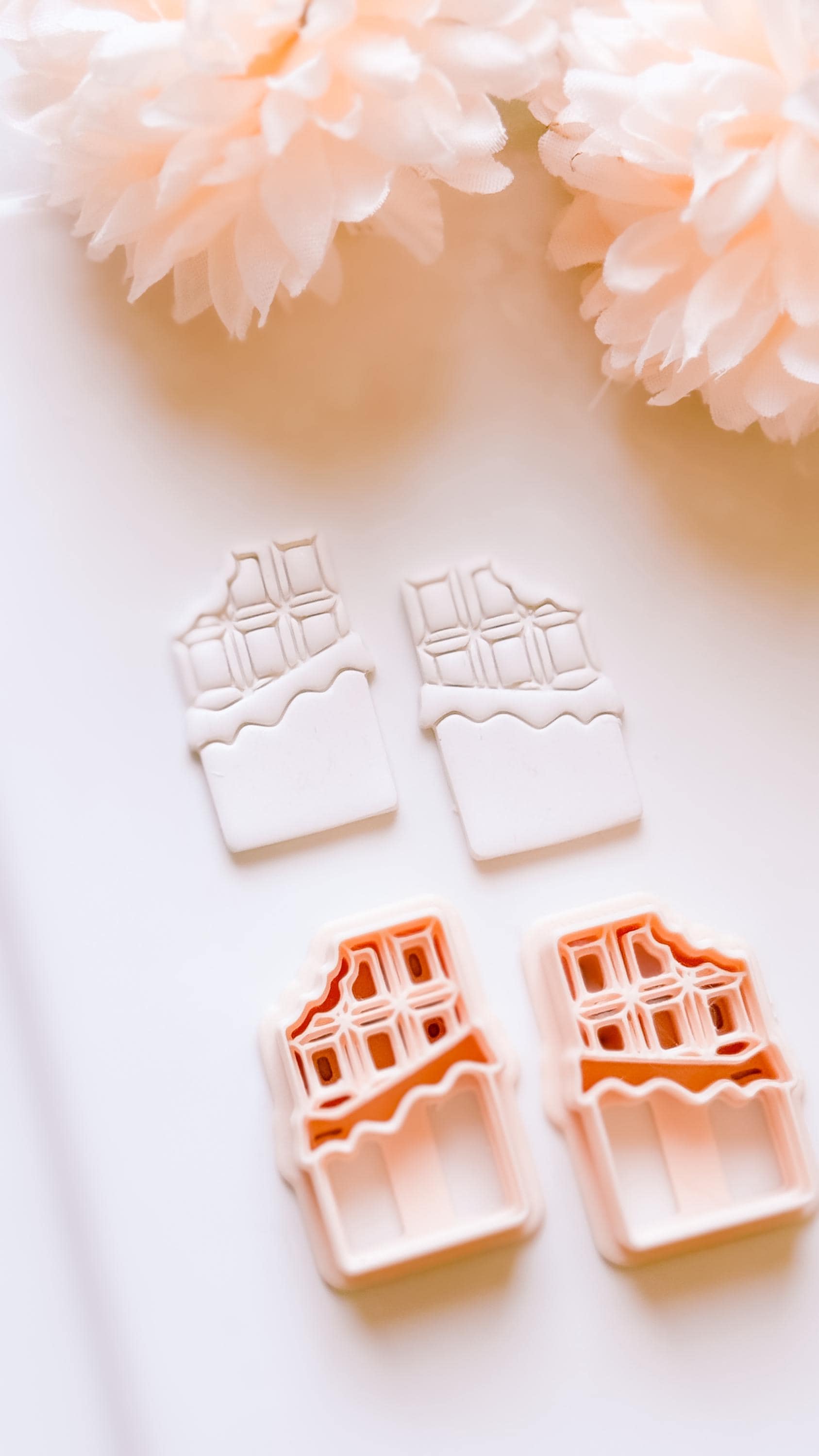 Bitter Love Chocolate Bar Cutter: Polymer Clay Valentine Shape