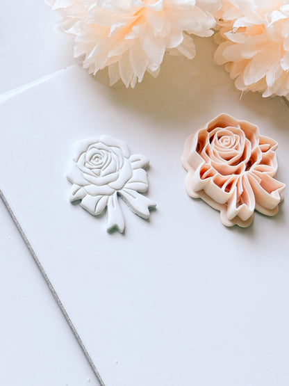 Rozka Cutter: Rose Bow Design for Polymer Clay Earrings