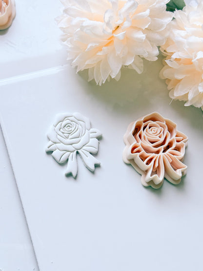 Rozka Cutter: Rose Bow Design for Polymer Clay Earrings