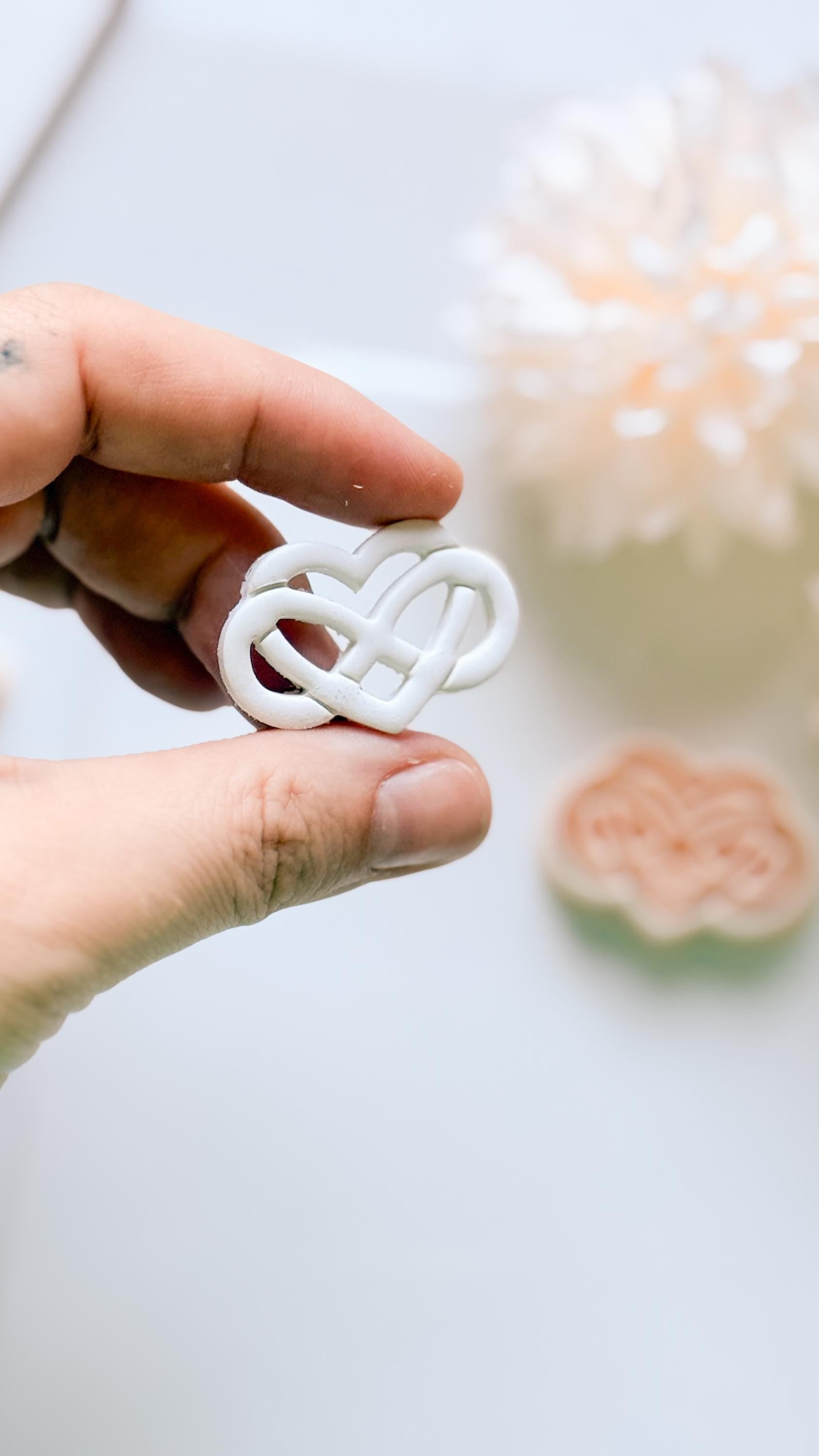 Eternal Love Cutter: Heart Pattern Design for Polymer Clay