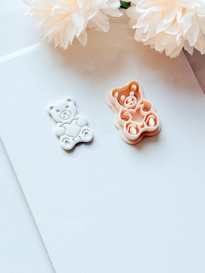 Gummy Bug Bear Clay Cutter: Teddy Bear with Heart