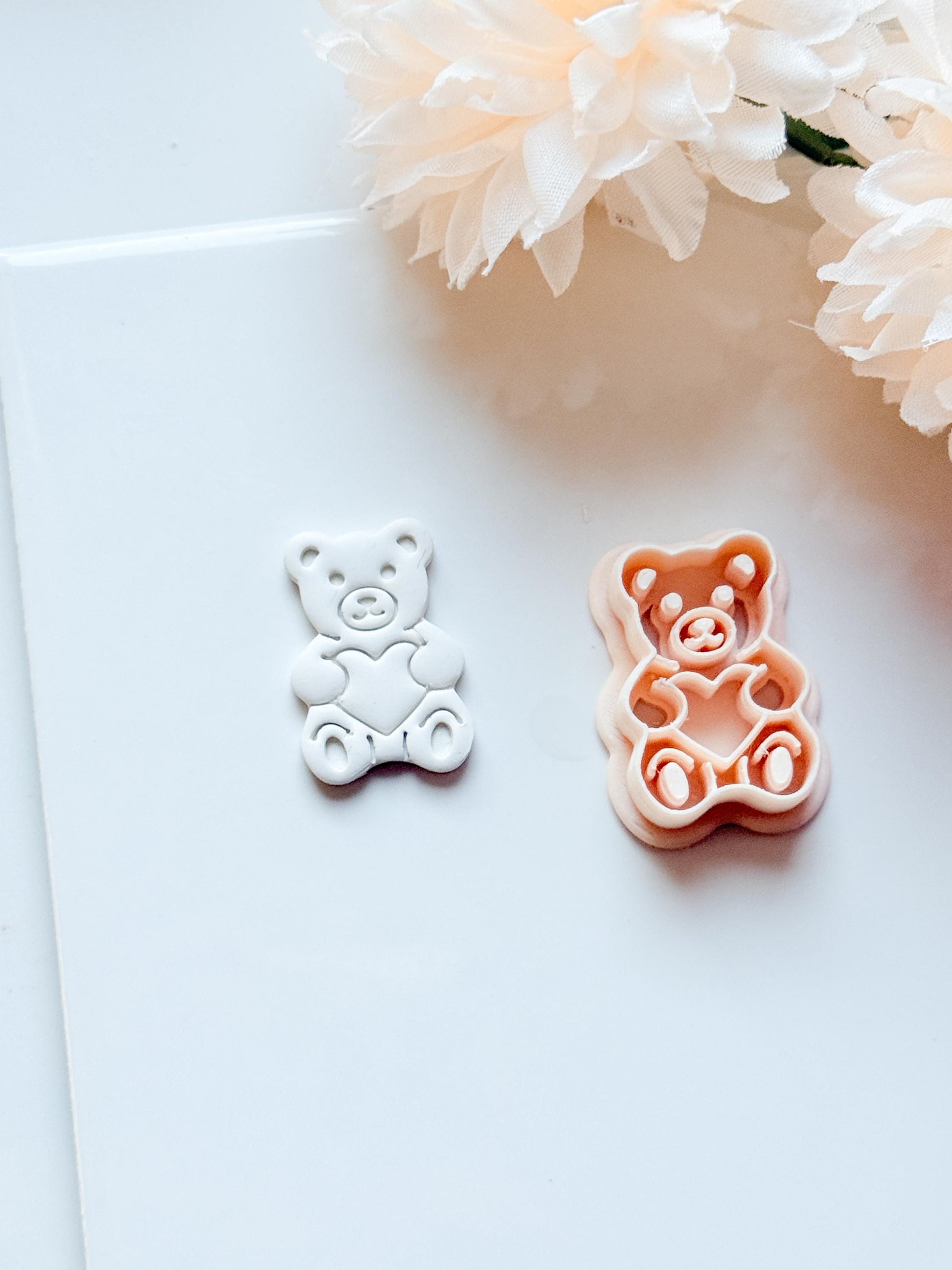 Gummy Bug Bear Clay Cutter: Teddy Bear with Heart