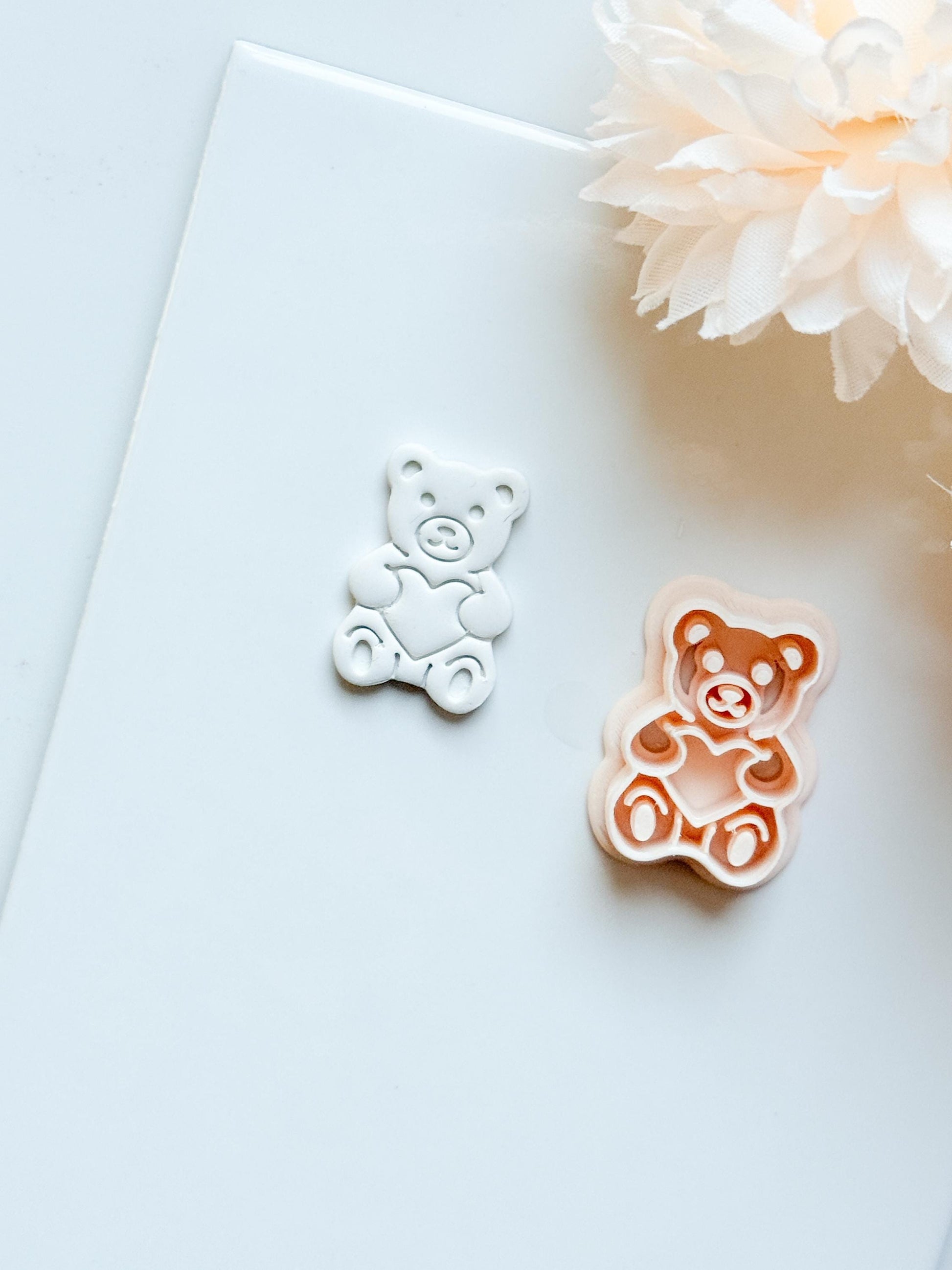 Gummy Bug Bear Clay Cutter: Teddy Bear with Heart