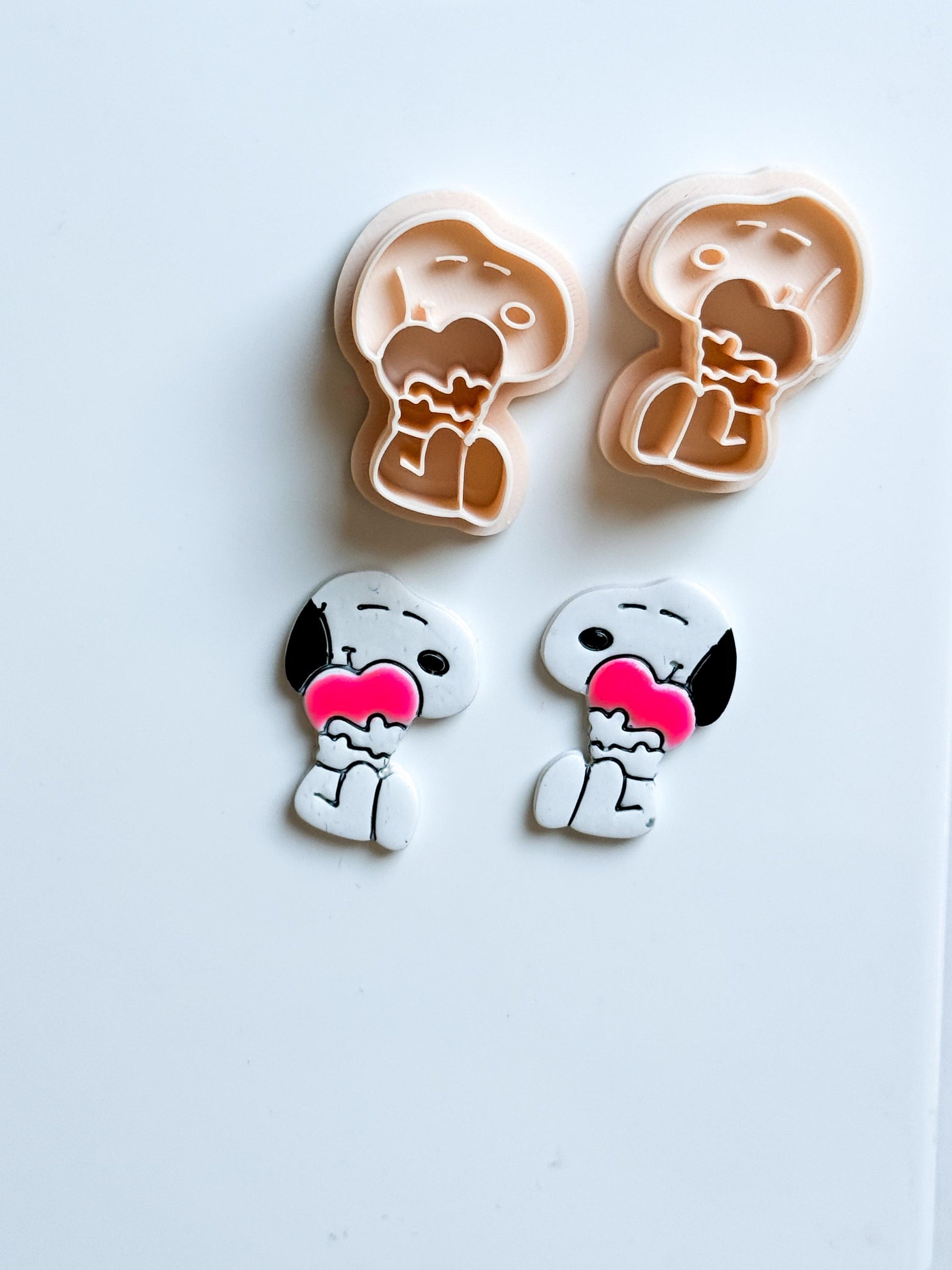 Charlie's dog - Valentines Clay Earring cutter