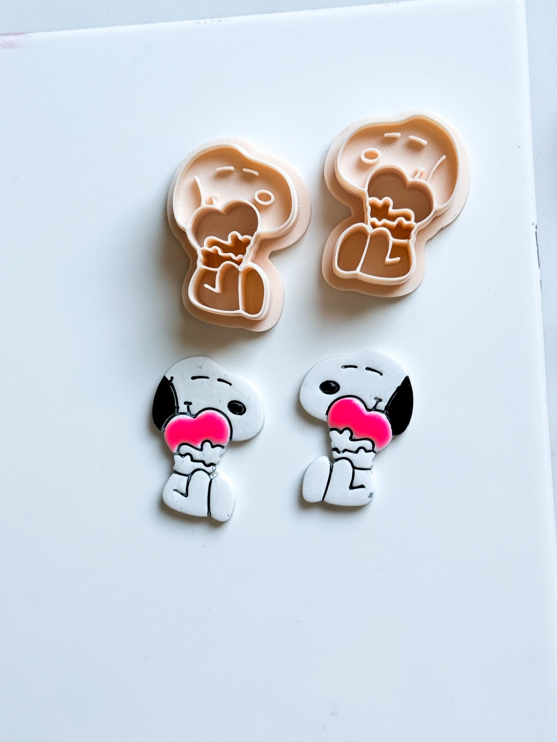 Charlie's dog - Valentines Clay Earring cutter