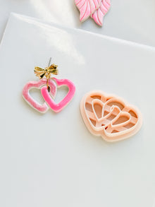 Heartchain Duo Cutter: Interlocking Heart Shape for Polymer Clay