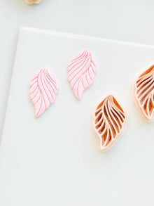 Leafy Waves Polymer Clay Cutter: Botanical Shapes