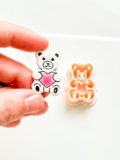 Gummy Bug Bear Clay Cutter: Teddy Bear with Heart