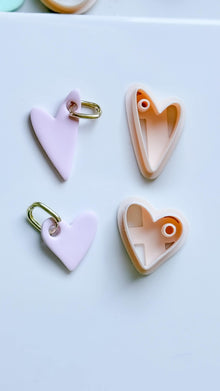 Interchangeable Hoop Heart Clay Cutter: Open Heart Silhouette