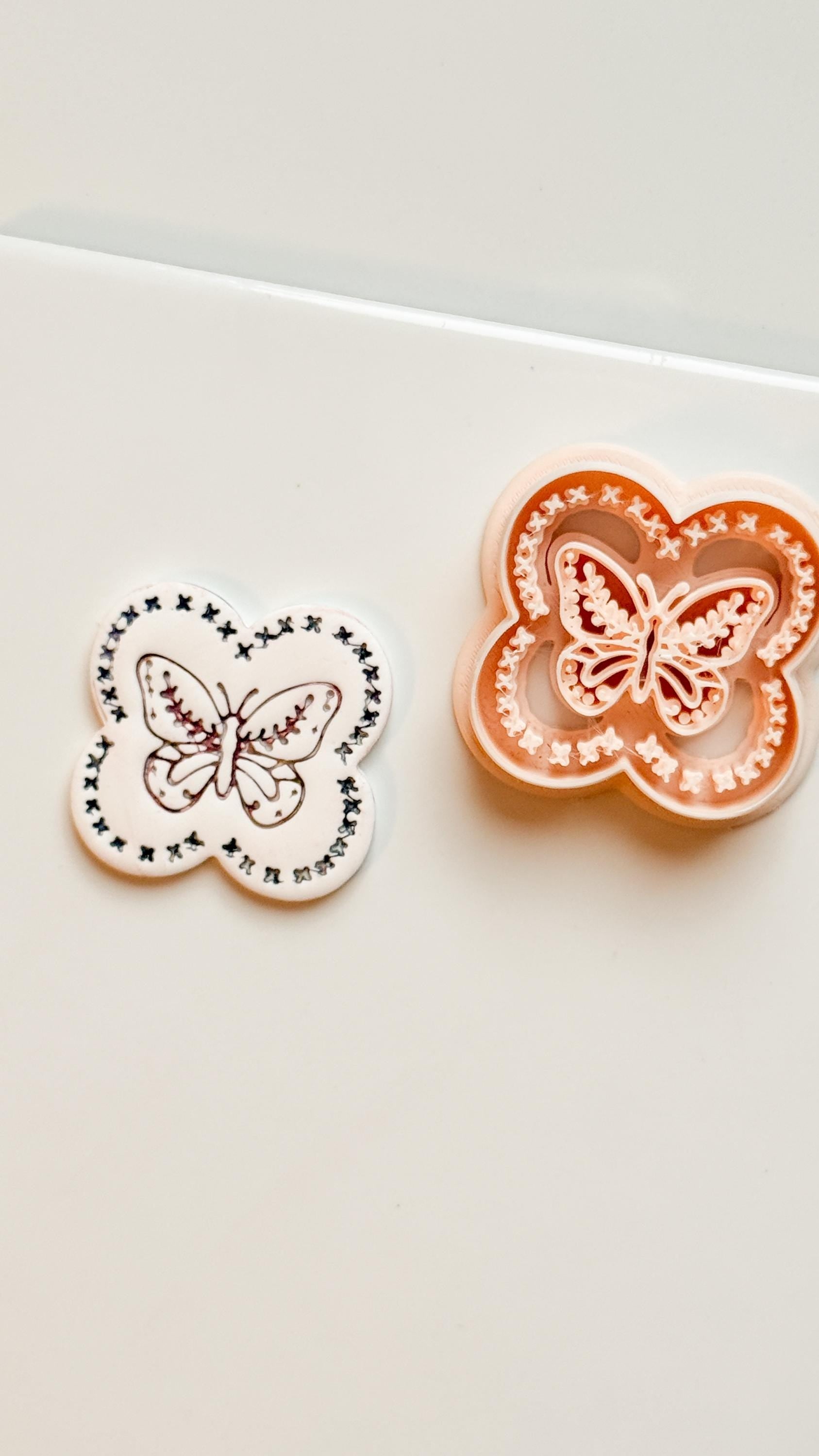 Donna Butterfly Clay Cutter: Ornate Butterfly Shape