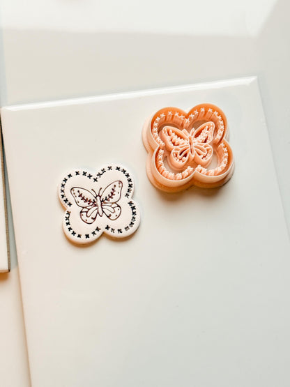 Donna Butterfly Clay Cutter: Ornate Butterfly Shape
