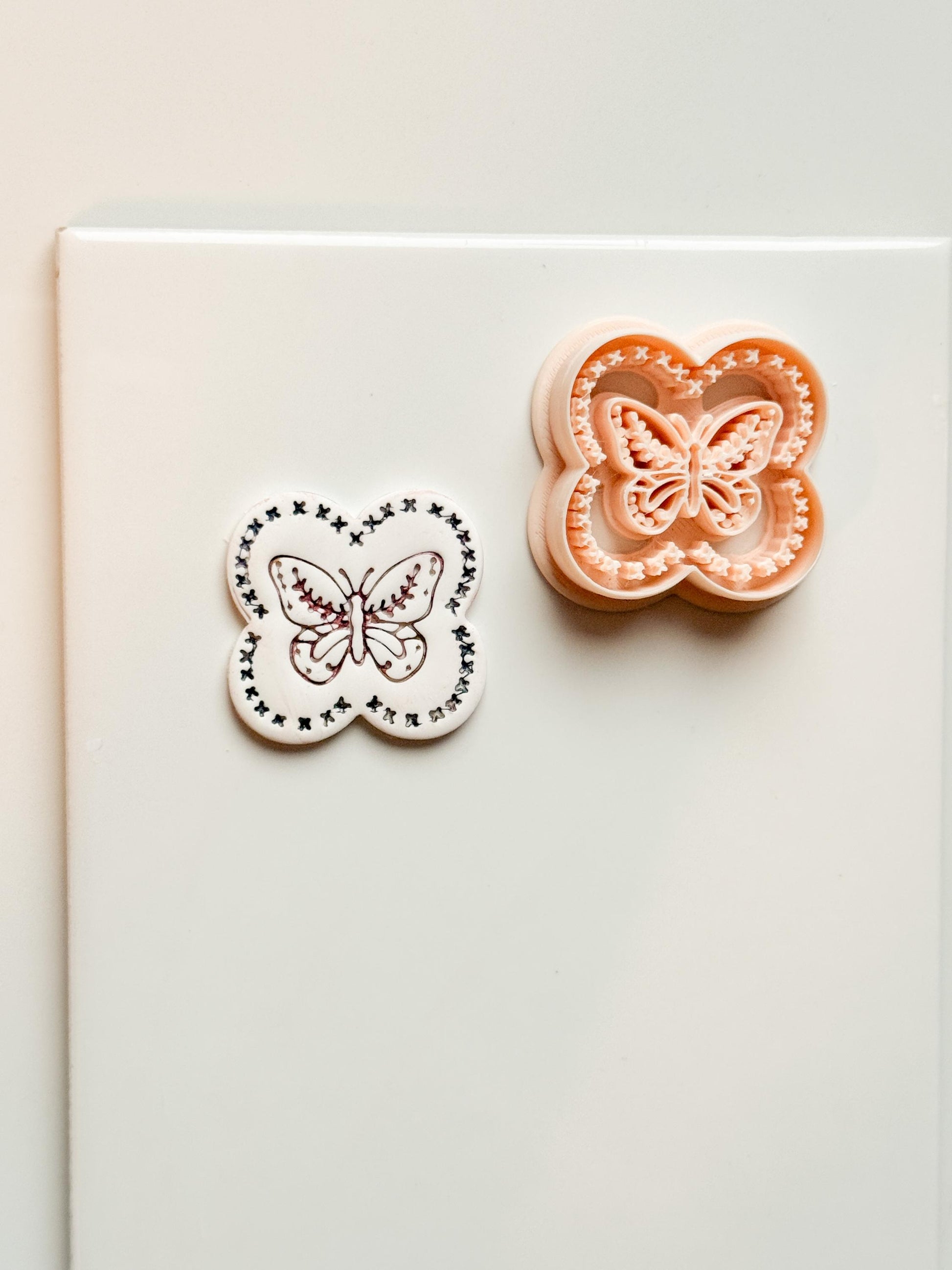 Donna Butterfly Clay Cutter: Ornate Butterfly Shape