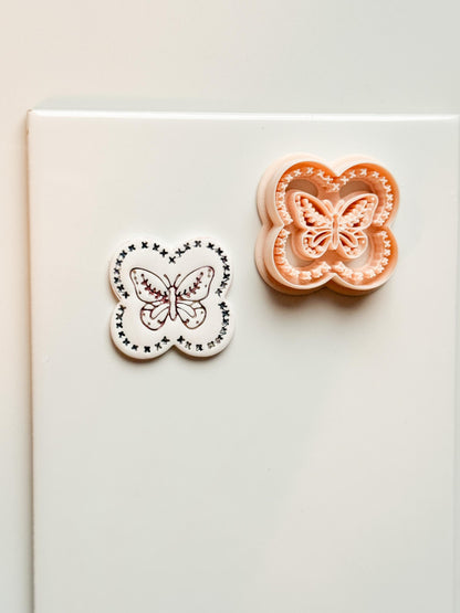 Donna Butterfly Clay Cutter: Ornate Butterfly Shape