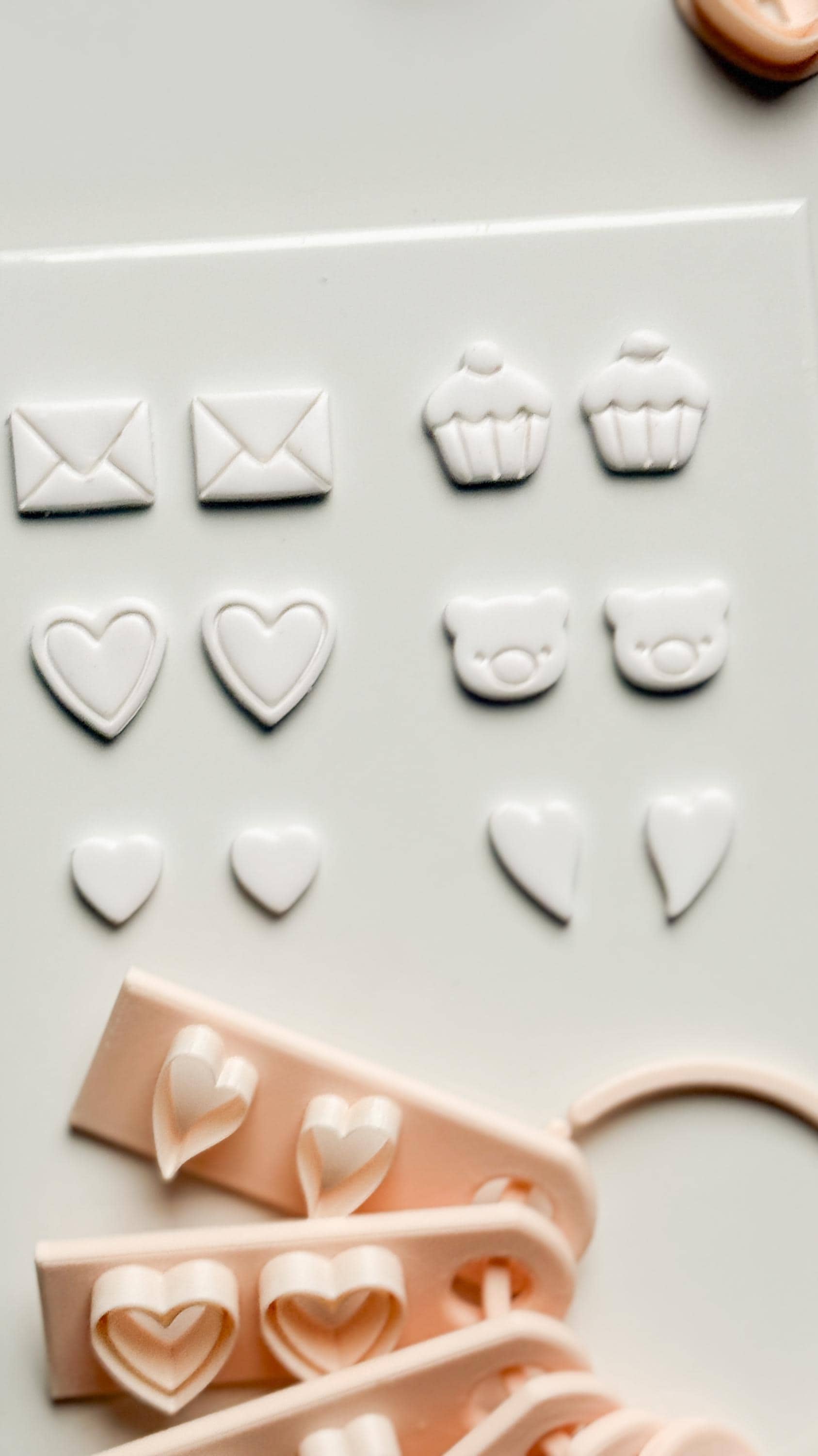 Valentines Stud Set Clay Cutters: Mini Icon Shapes