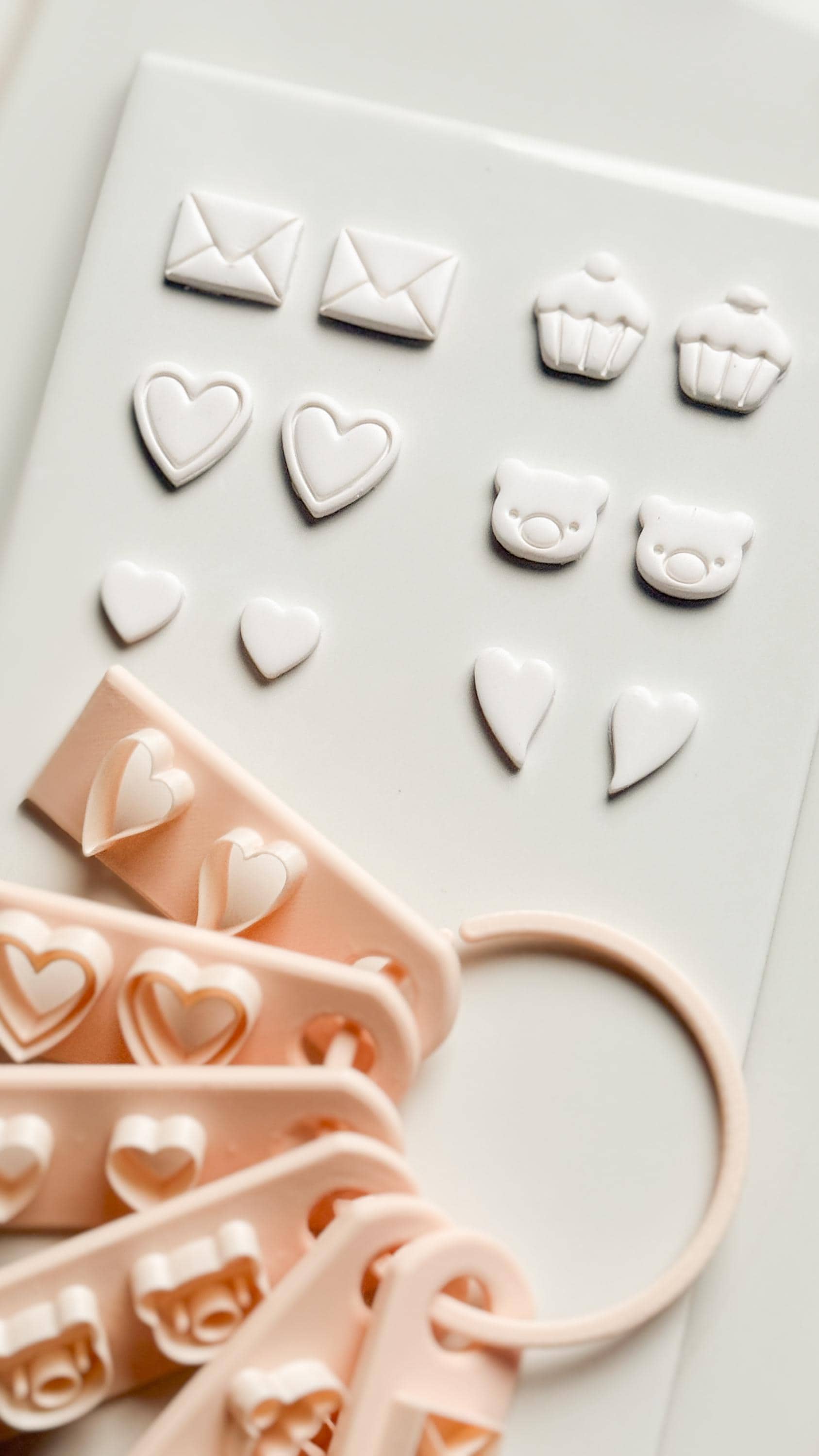 Valentines Stud Set Clay Cutters: Mini Icon Shapes