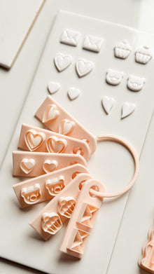 Valentines Stud Set Clay Cutters: Mini Icon Shapes