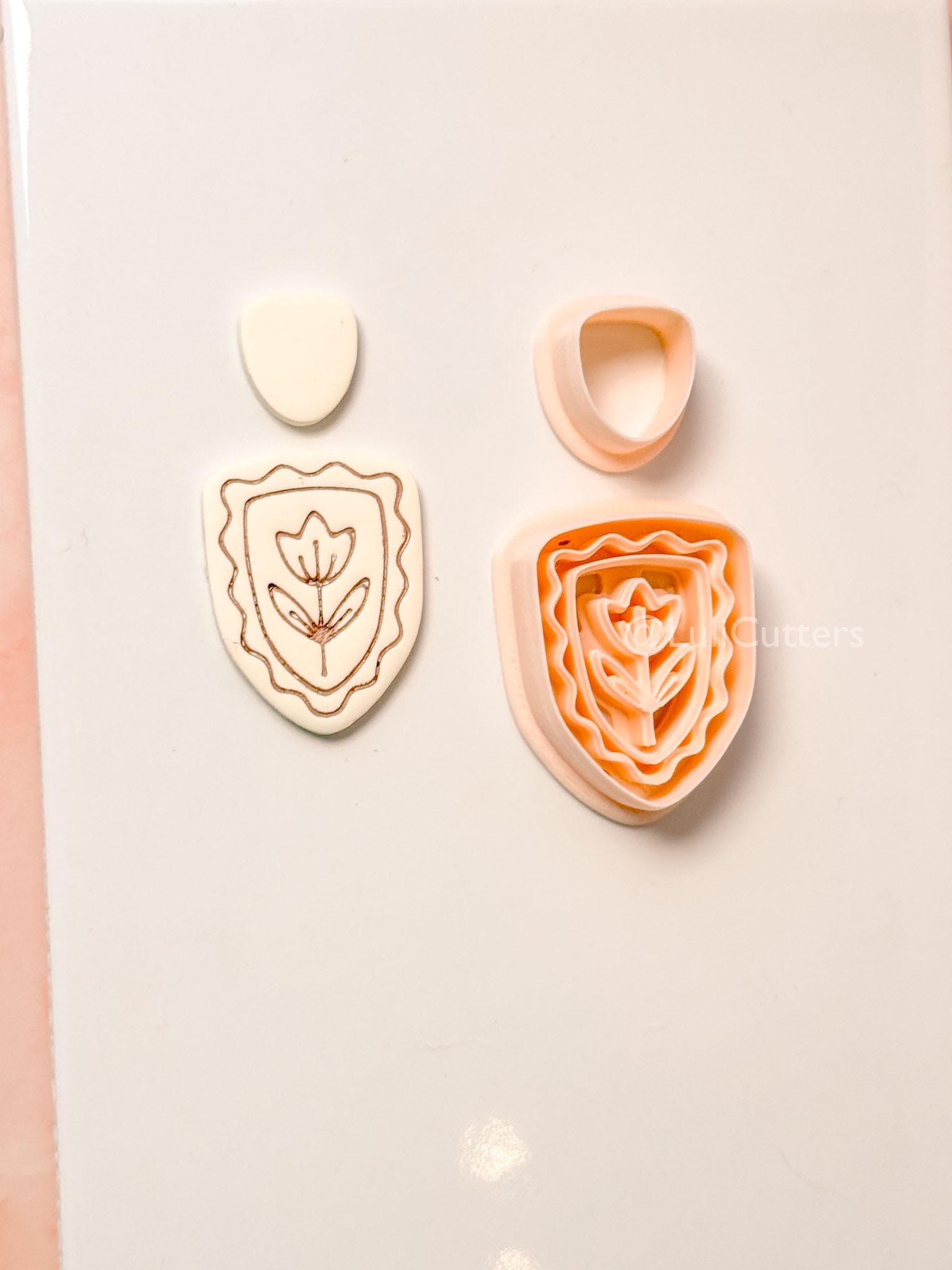 Florelle Clay Cutter: Floral Drop & Oval Shapes