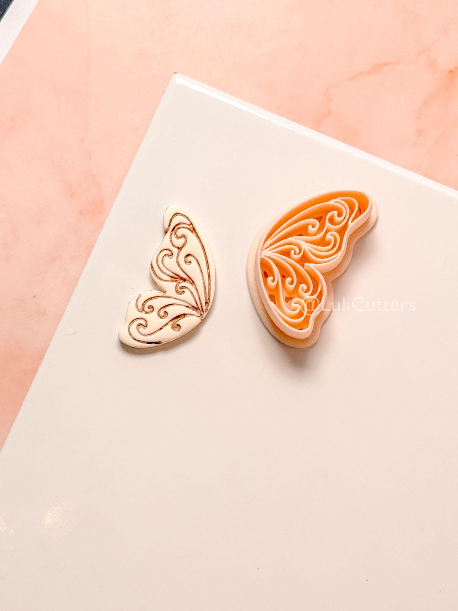 Vilore Butterfly Clay Cutter: Ornate Wing Shape