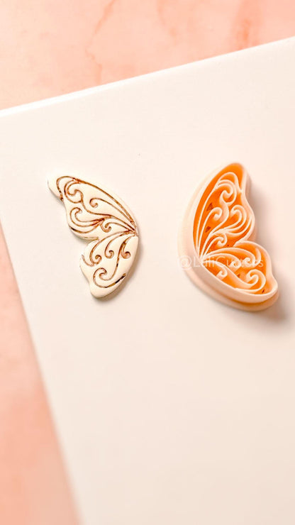 Vilore Butterfly Clay Cutter: Ornate Wing Shape