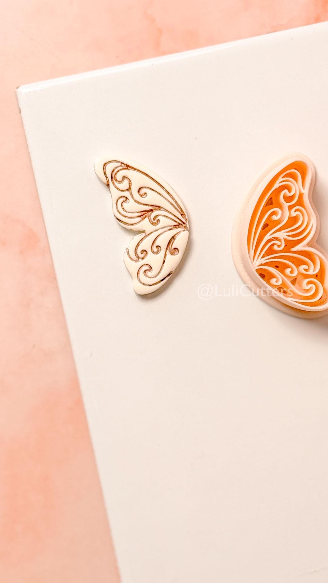 Vilore Butterfly Clay Cutter: Ornate Wing Shape