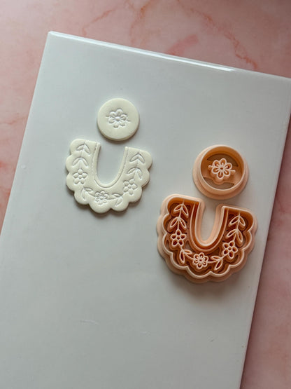 Ava Linden Clay Cutter: Floral Arch & Round Shapes