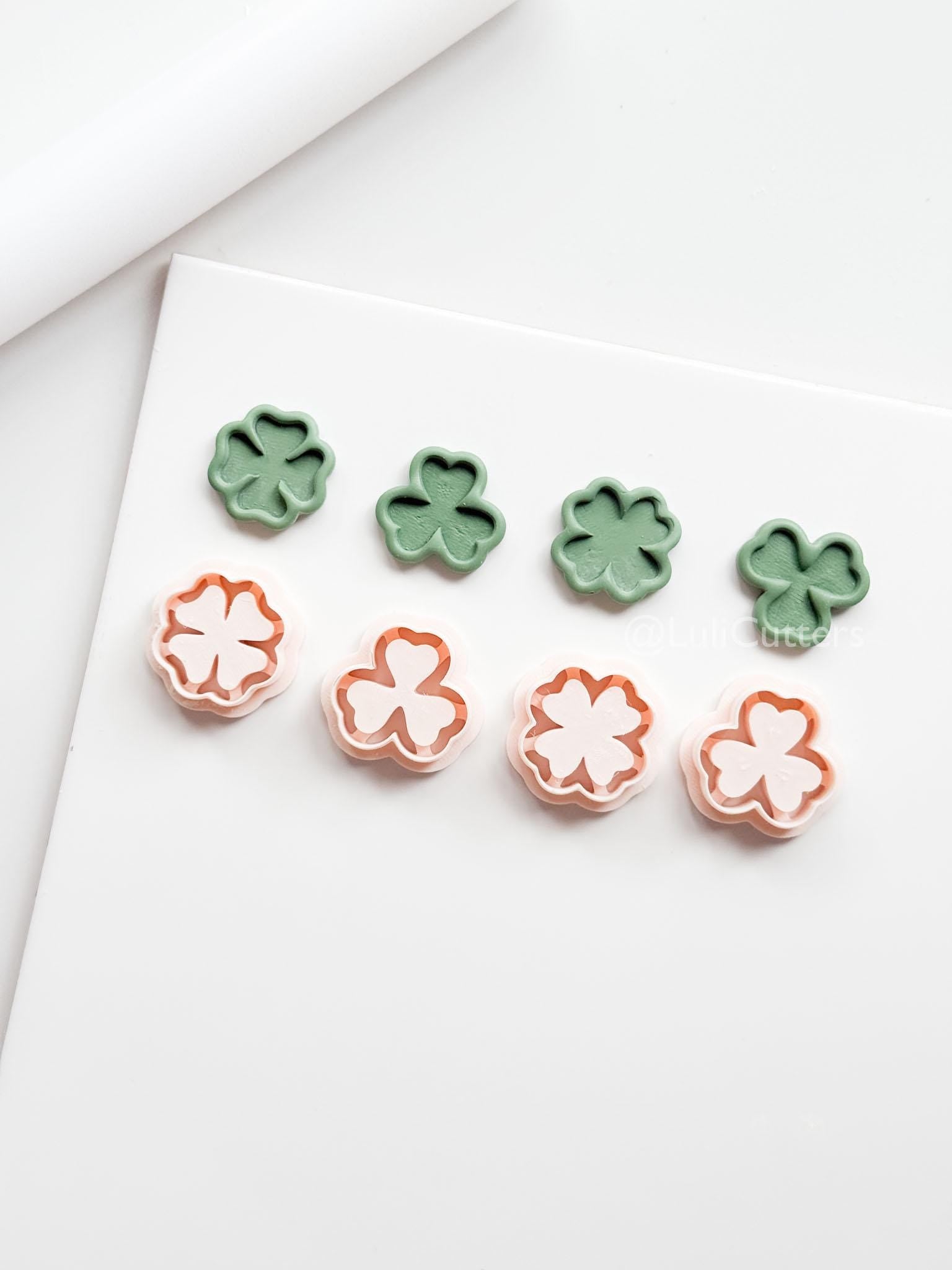 Shamrock and Four-Leaf Clover Clay Cutters: Tools for Polymer Jewelry