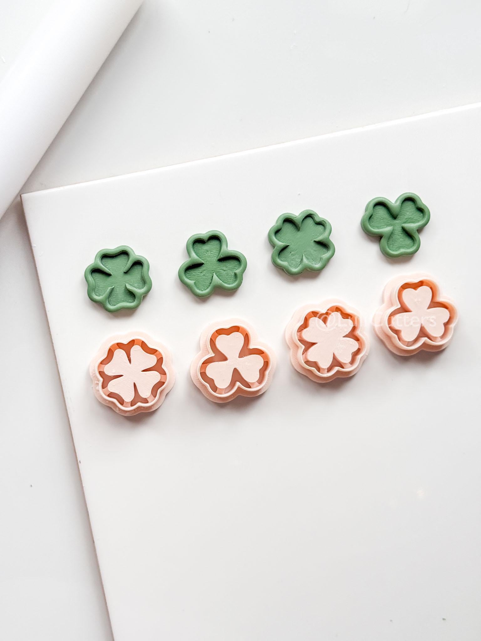 Shamrock and Four-Leaf Clover Clay Cutters: Tools for Polymer Jewelry