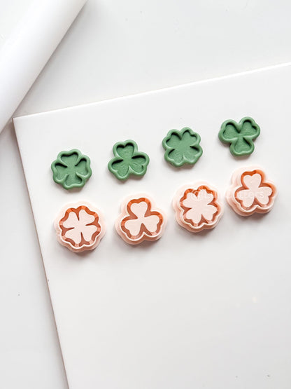 Shamrock and Four-Leaf Clover Clay Cutters: Tools for Polymer Jewelry