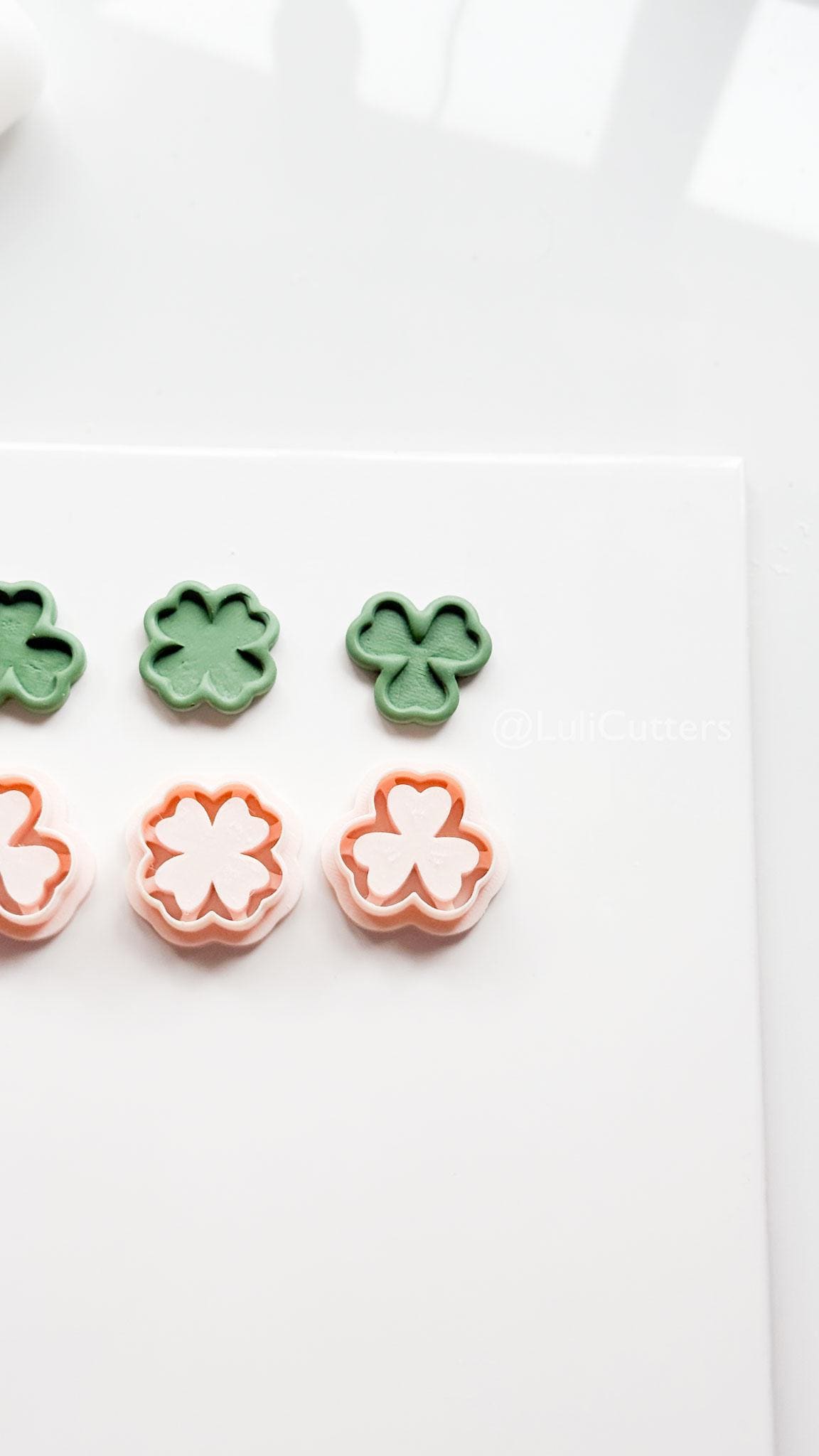 Shamrock and Four-Leaf Clover Clay Cutters: Tools for Polymer Jewelry