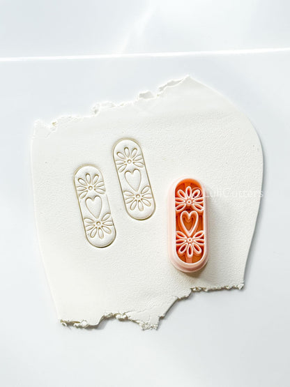 Carmen Floral Bar - polymer clay earring cutter