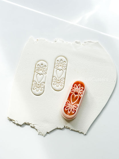 Carmen Floral Bar - polymer clay earring cutter