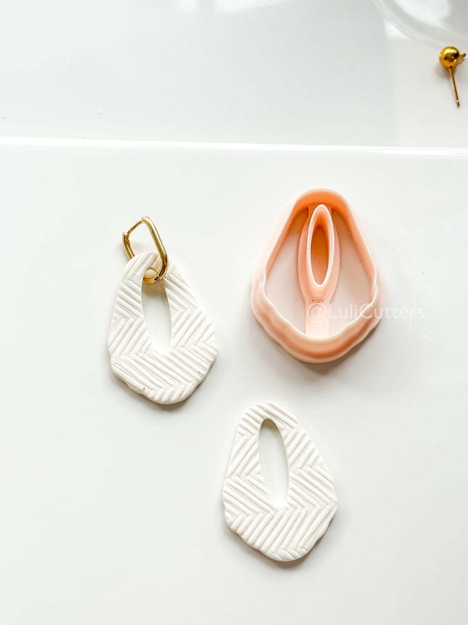 Carmen Drop Cutter - polymer clay earring cutter