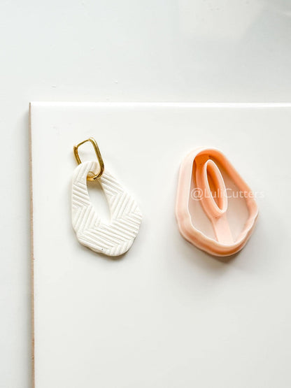 Carmen Drop Cutter - polymer clay earring cutter